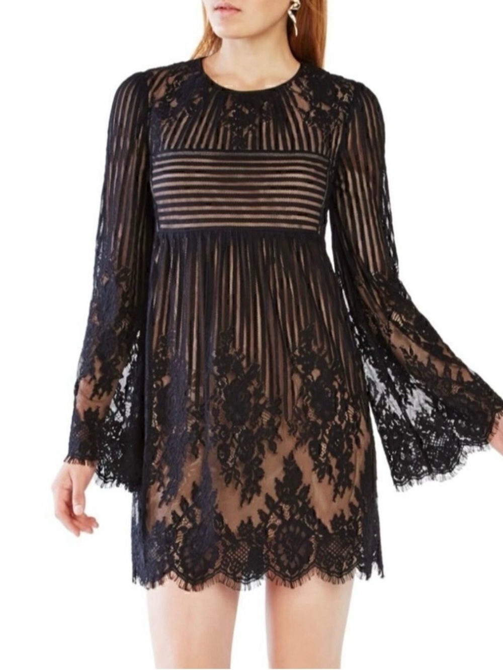 BCBGMaxAzria Black Lace Dress